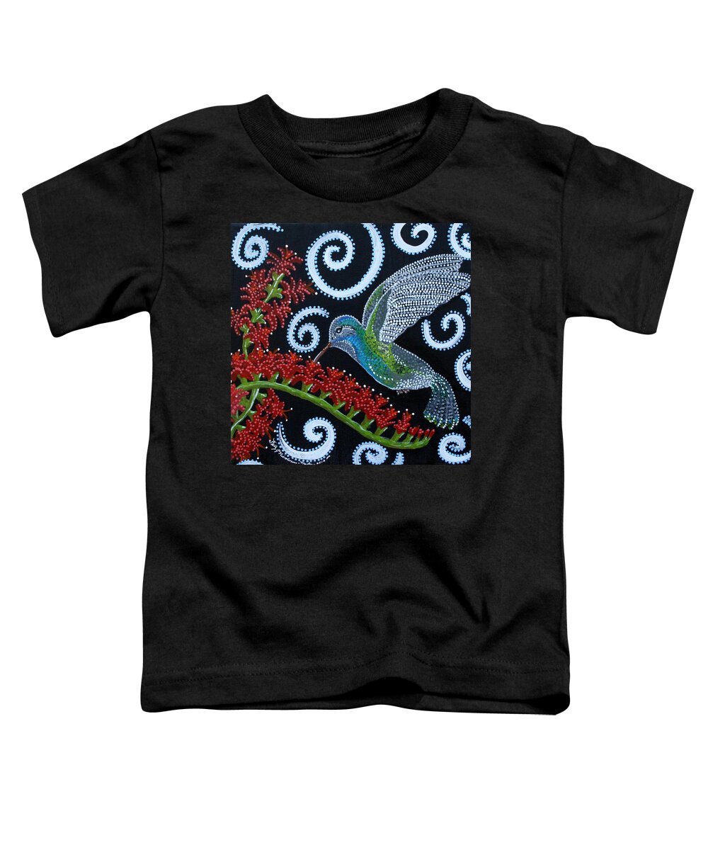Nature Toddler T-Shirt featuring the painting A thousand beats per minuet by Kelly Nicodemus-Miller
