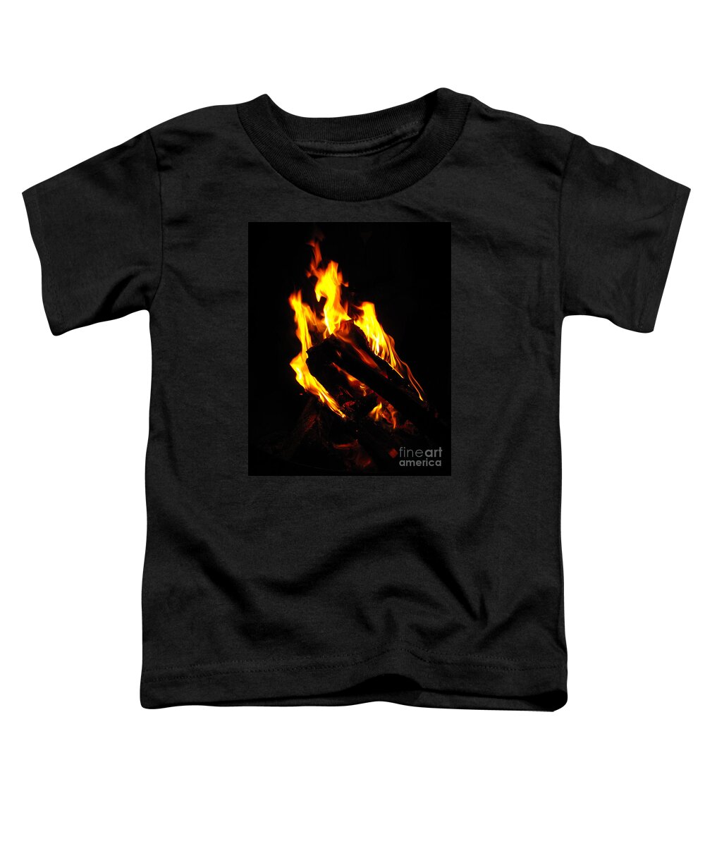 Phoenix Toddler T-Shirt featuring the photograph Abstract Phoenix fire by Rebecca Margraf