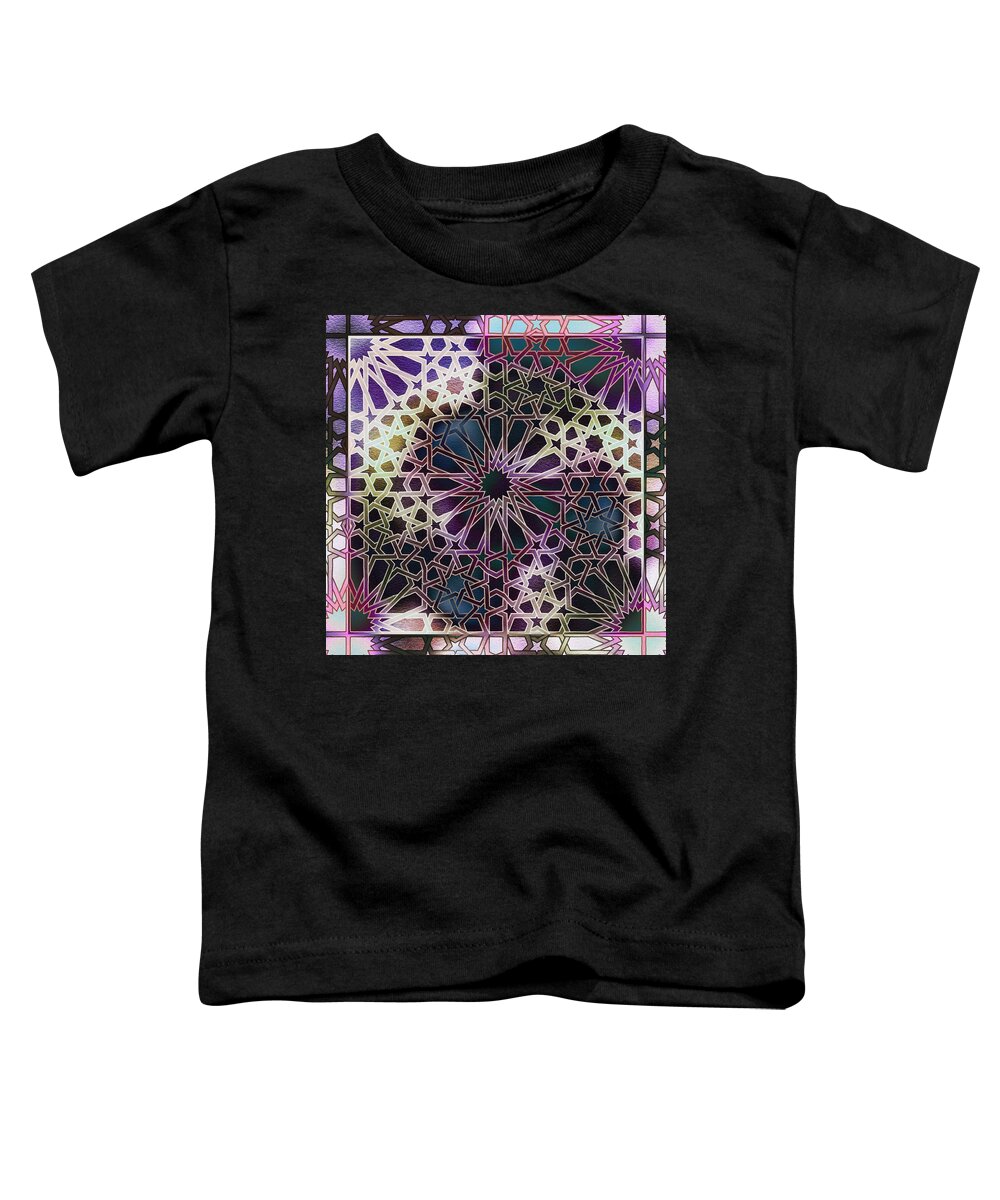 Alhambra Toddler T-Shirt featuring the digital art Alhambra Pattern by Hakon Soreide