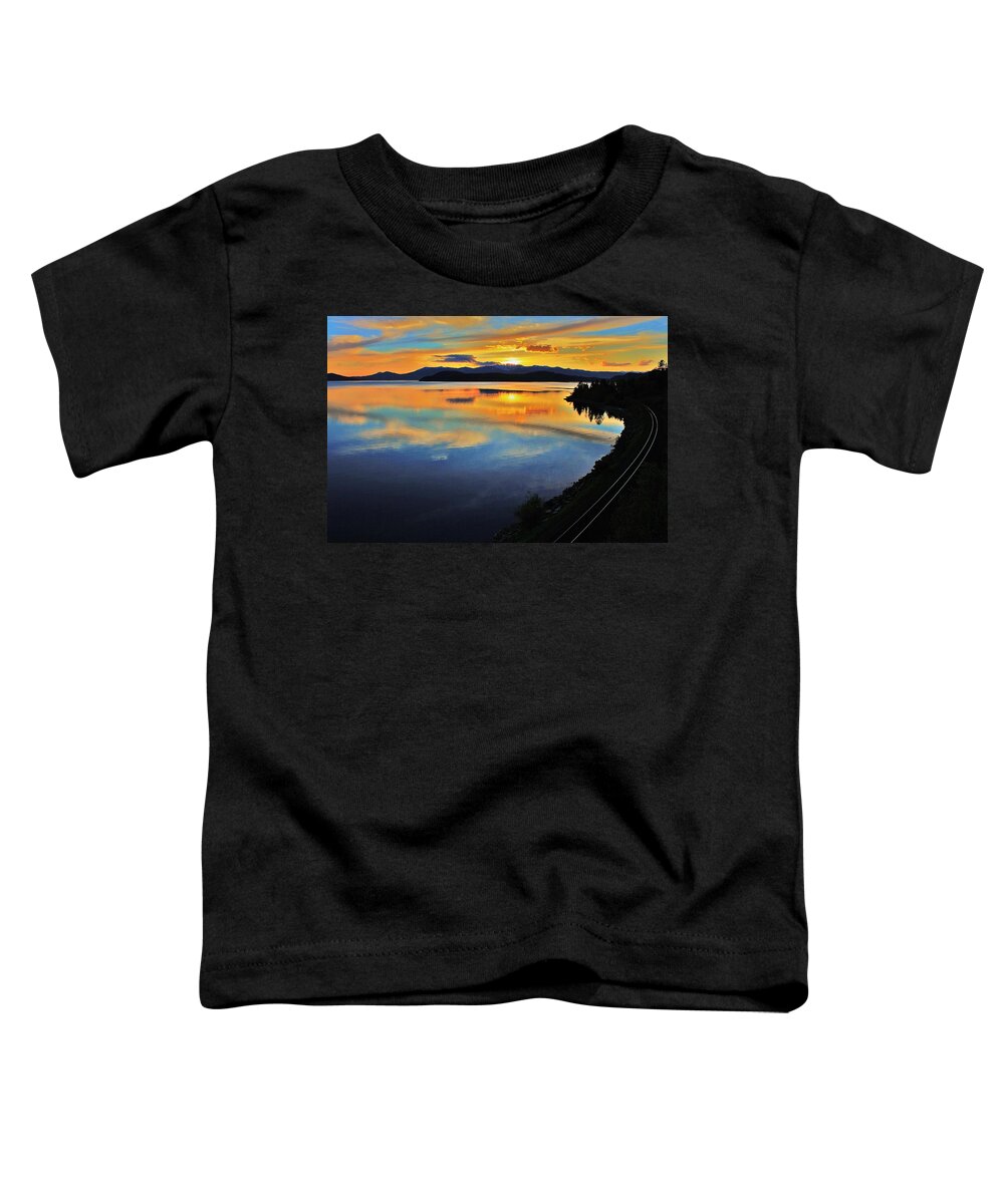 Lake Toddler T-Shirt featuring the photograph Around the Bend by Benjamin Yeager