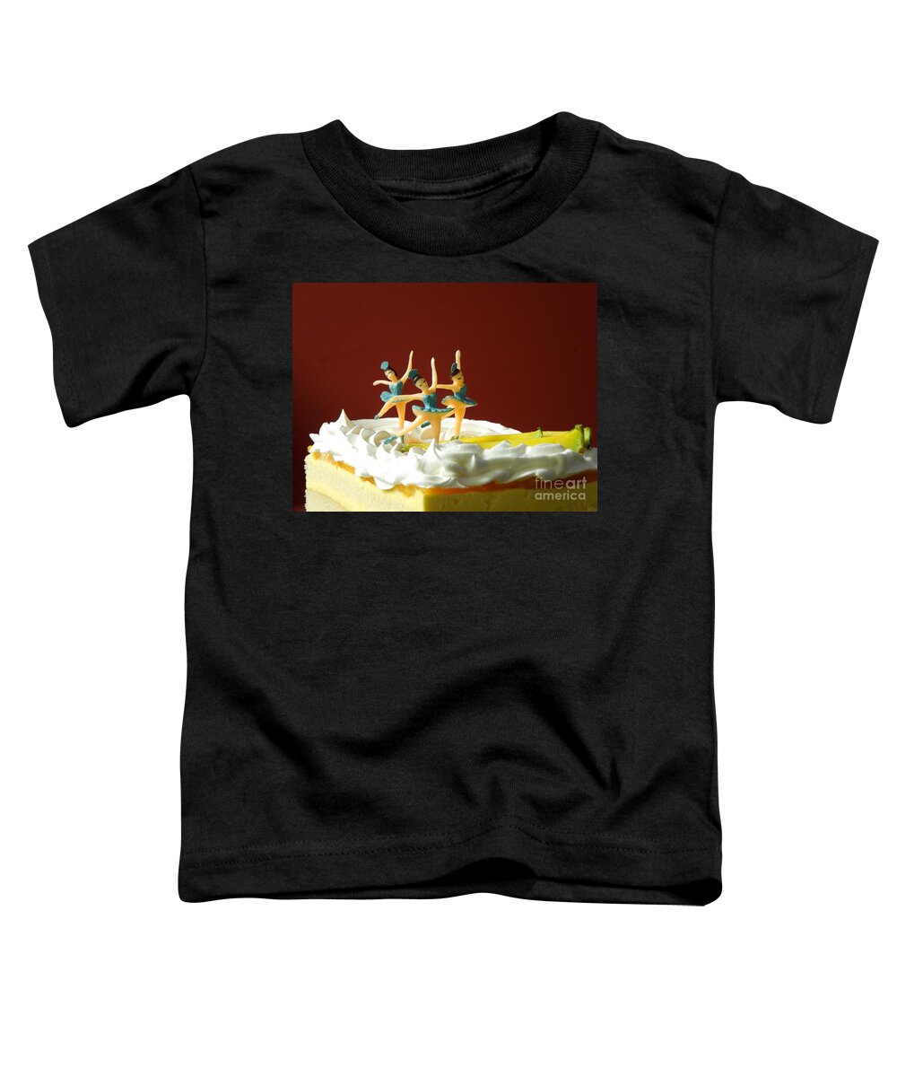 Cake Toddler T-Shirt featuring the photograph Ballet on Cake by Renee Trenholm