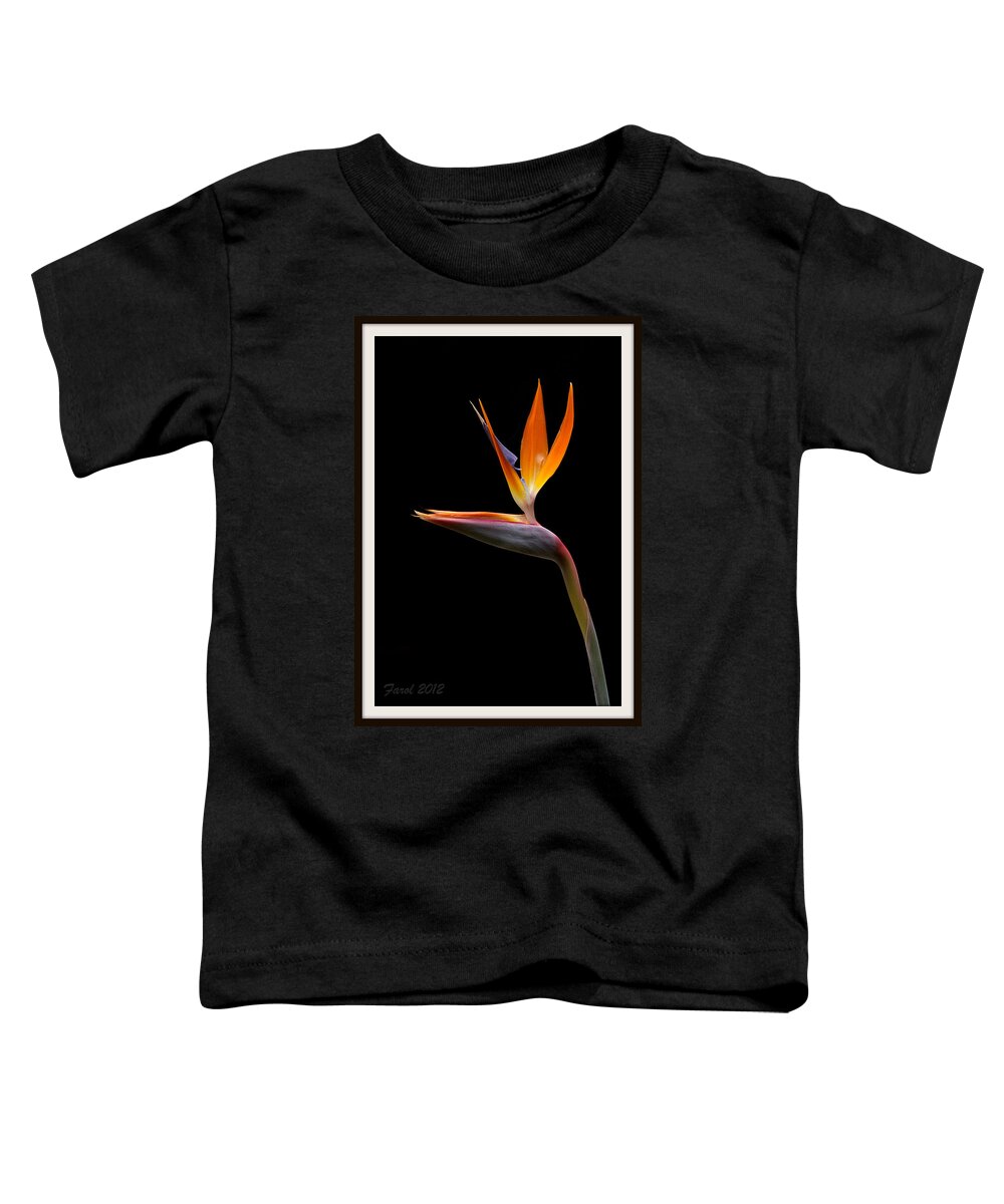 Flower Toddler T-Shirt featuring the photograph Bird of Paradise by Farol Tomson