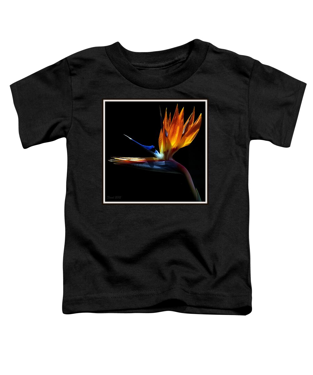 Bird Toddler T-Shirt featuring the photograph Bird of Paradise Two Days Later by Farol Tomson