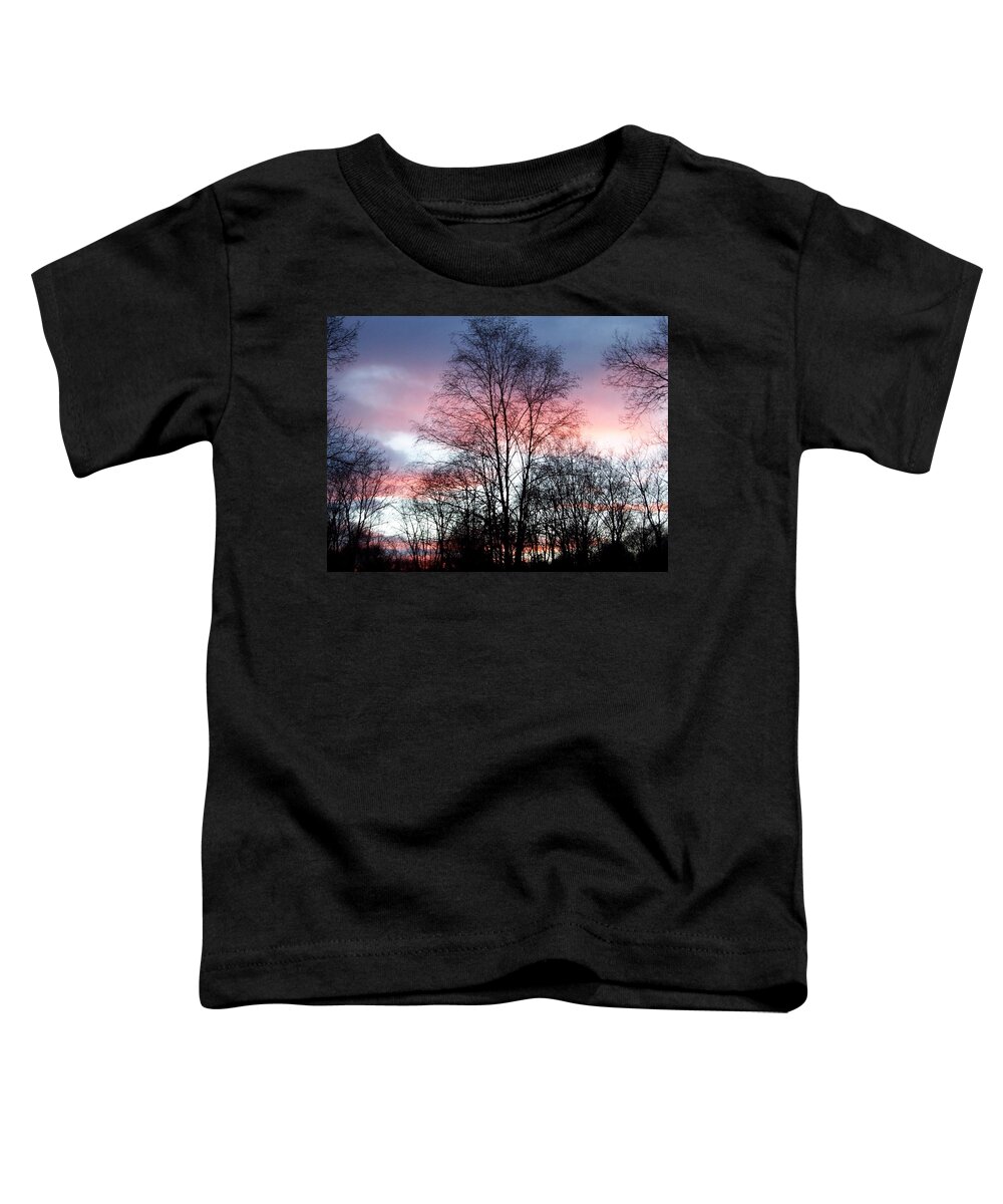 Butterfly Toddler T-Shirt featuring the photograph Butterfly Wings Of Pink In The Sky by Kim Galluzzo Wozniak