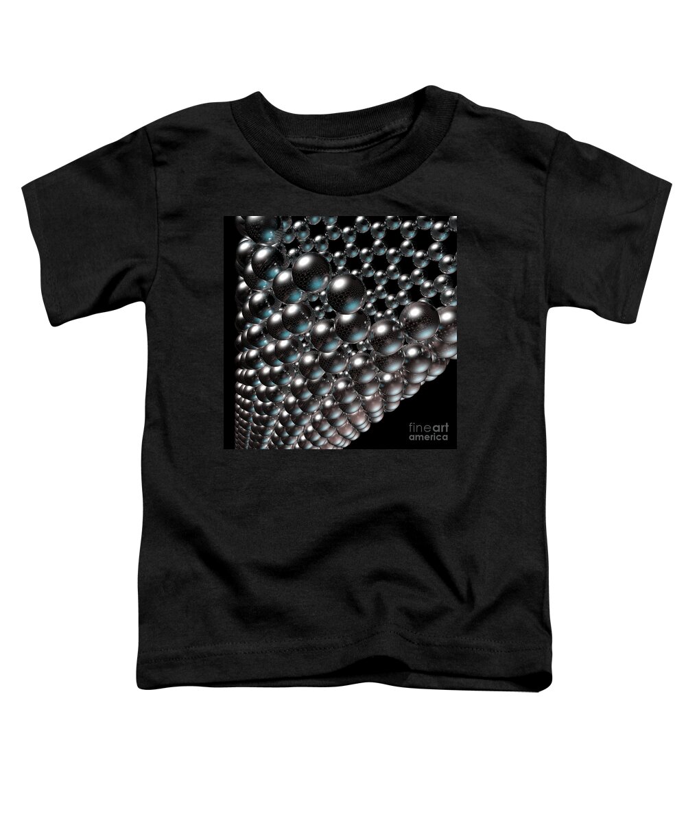 Allotrope Toddler T-Shirt featuring the digital art Carbon Nanotube 8 by Russell Kightley