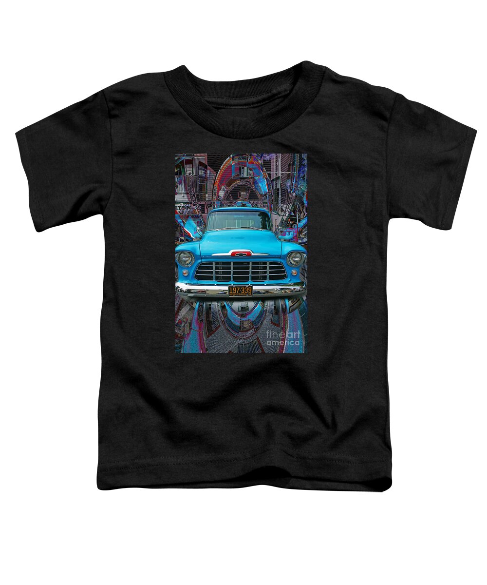 Old Cars Toddler T-Shirt featuring the photograph Chevrolet Pick up Abstract by Randy Harris