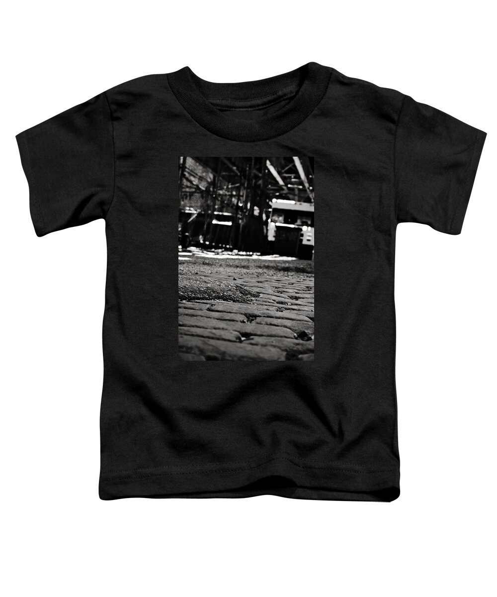 Chicago Toddler T-Shirt featuring the photograph Chicago Cobblestone by Laura Kinker