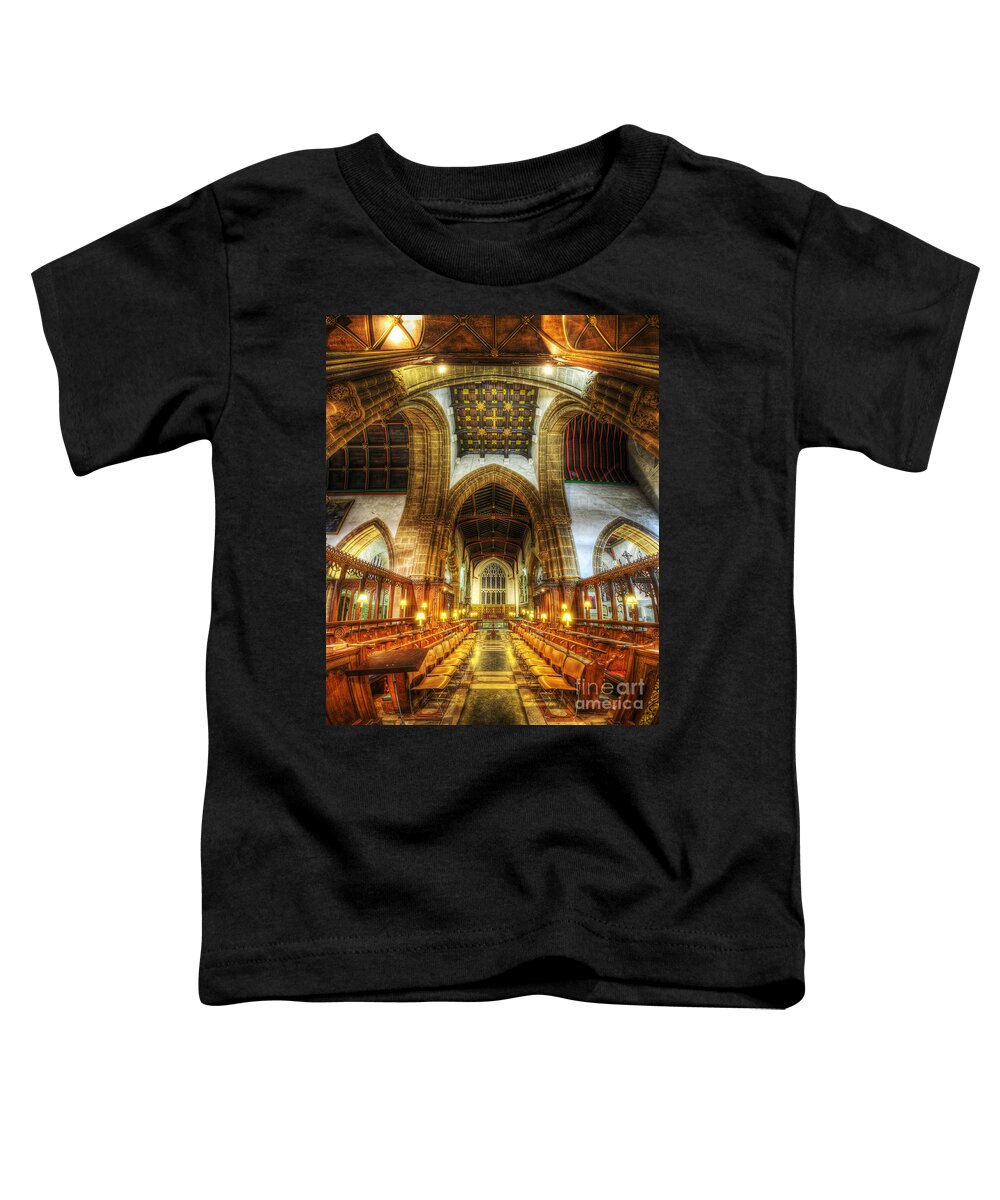 Yhun Suarez Toddler T-Shirt featuring the photograph Choir Section Vertorama by Yhun Suarez