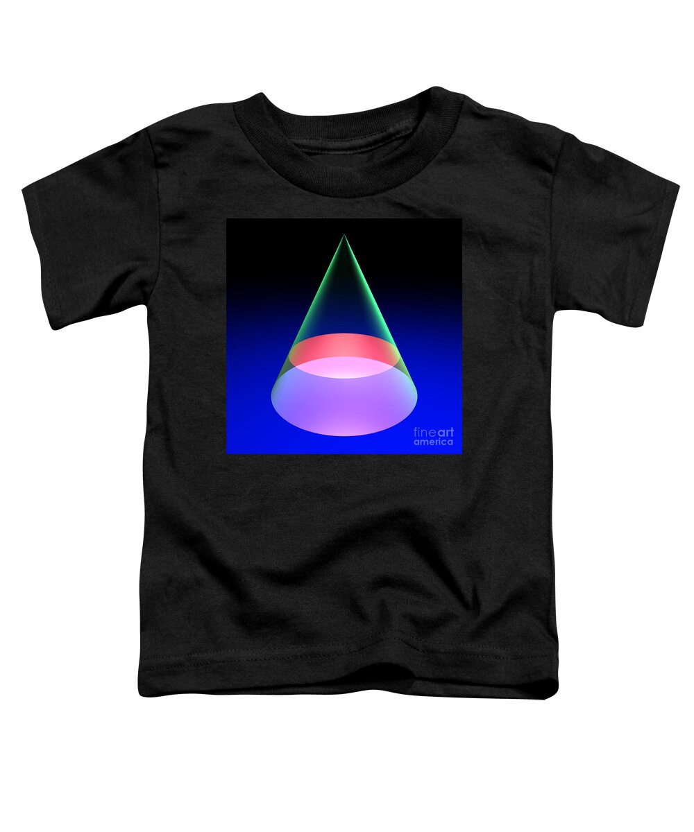Circle Toddler T-Shirt featuring the digital art Conic Section Circle 6 by Russell Kightley