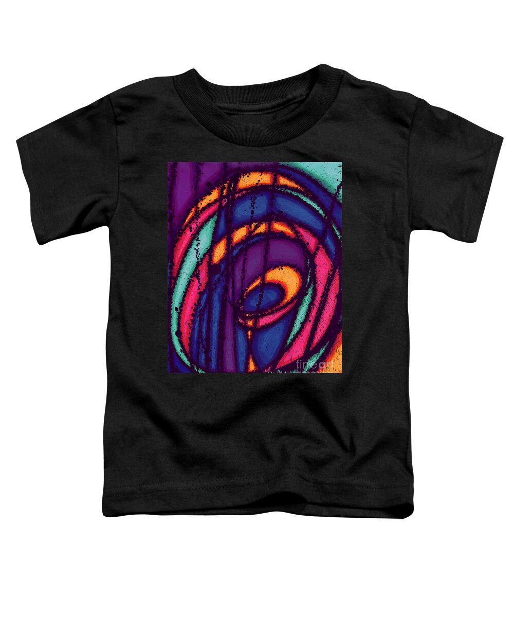 Fine Art Toddler T-Shirt featuring the drawing Energy Out by Joey Gonzalez