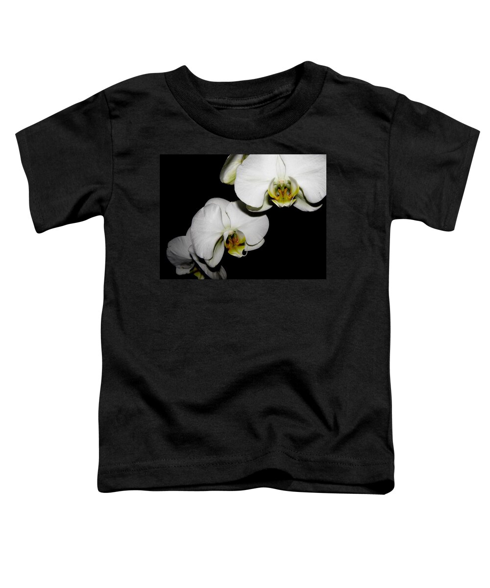 Orchid Toddler T-Shirt featuring the photograph Exotics In The Night by Kim Galluzzo