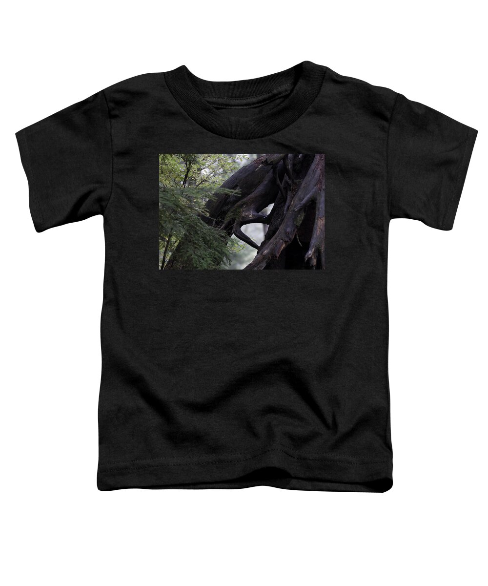 Root Toddler T-Shirt featuring the photograph Exposed Root System by Betty Depee