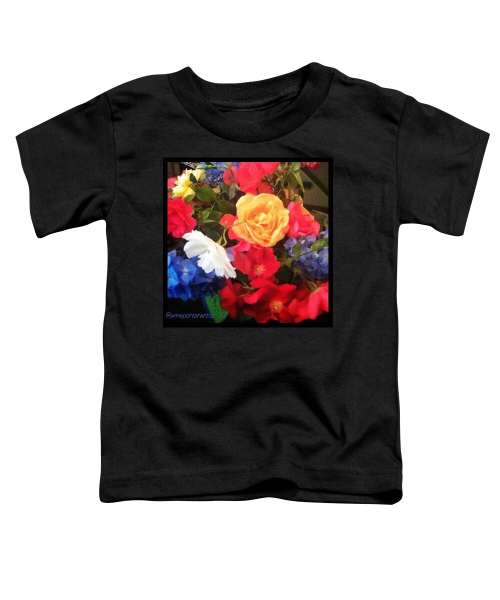 Beautiful Toddler T-Shirt featuring the photograph Flowers From My Garden #floralstyles_gf by Anna Porter