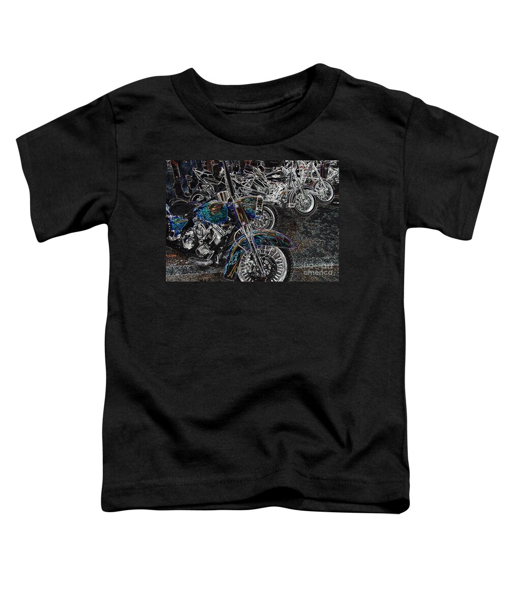 Motorcycle Toddler T-Shirt featuring the photograph Ghost Rider by Anthony Wilkening