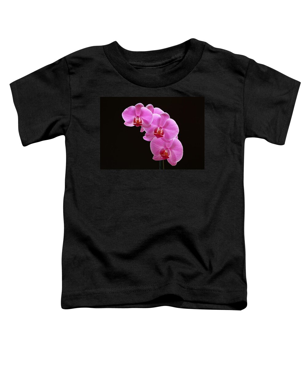 Orchid Toddler T-Shirt featuring the photograph Glorious Pink Orchids by Juergen Roth
