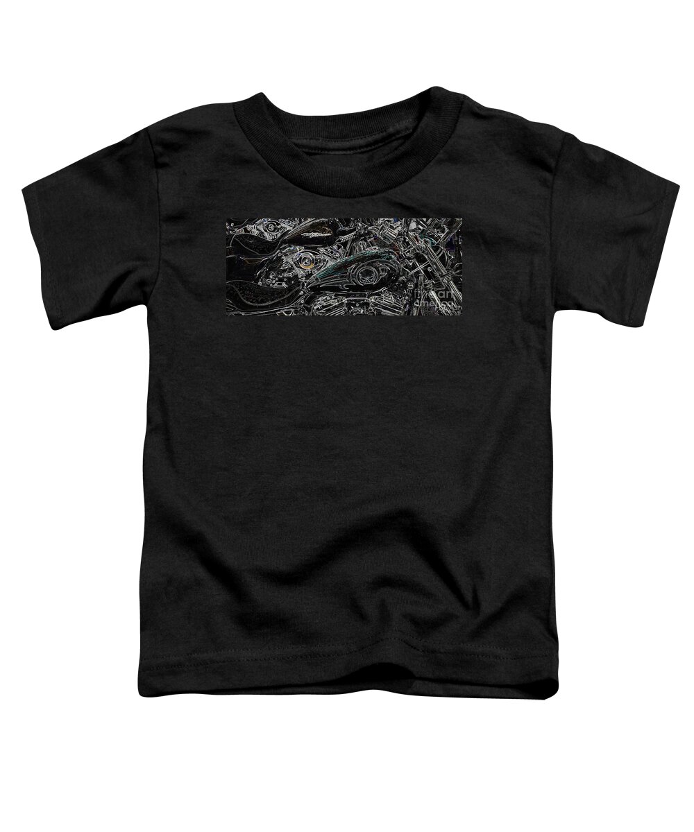 Harley Davidson Toddler T-Shirt featuring the photograph Harley Davidson Style 2 by Anthony Wilkening
