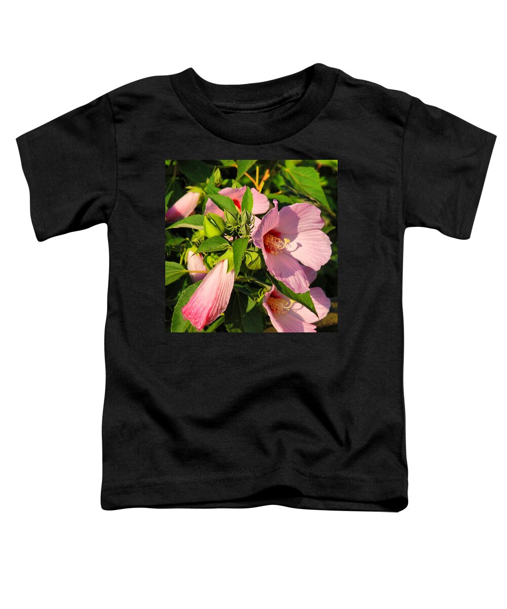 Hibiscus Toddler T-Shirt featuring the photograph Hibiscus In Summer by Angie Tirado