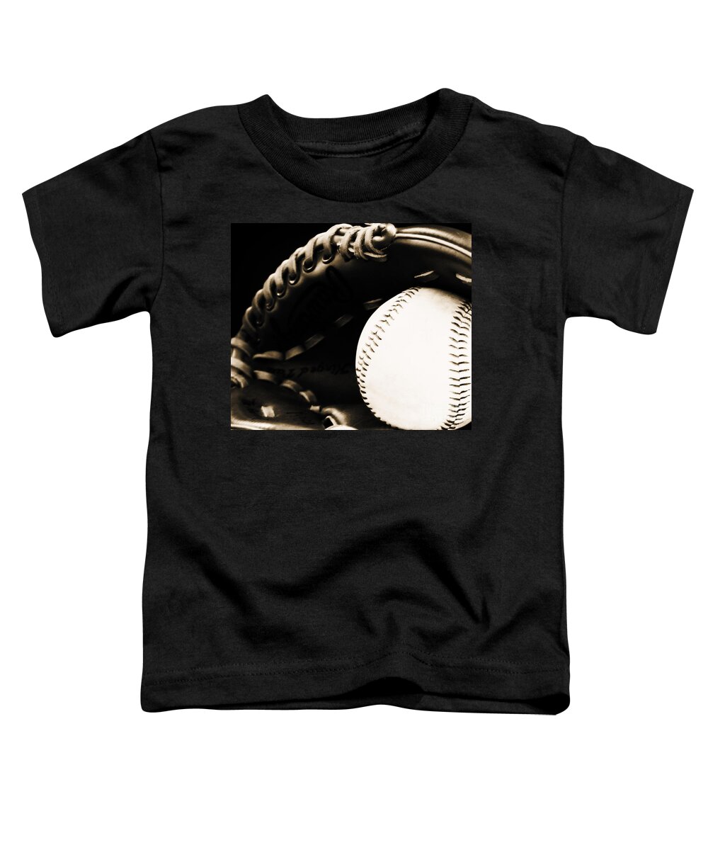 Baseball Toddler T-Shirt featuring the photograph Home Run by Lisa Lambert-Shank