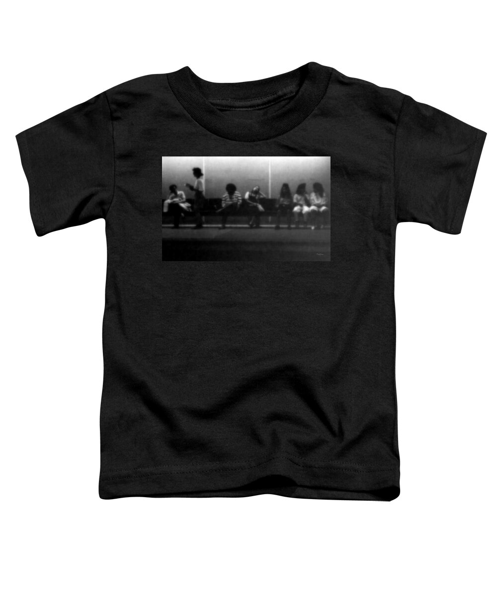 People Toddler T-Shirt featuring the photograph Images of Waiting by Deborah Crew-Johnson
