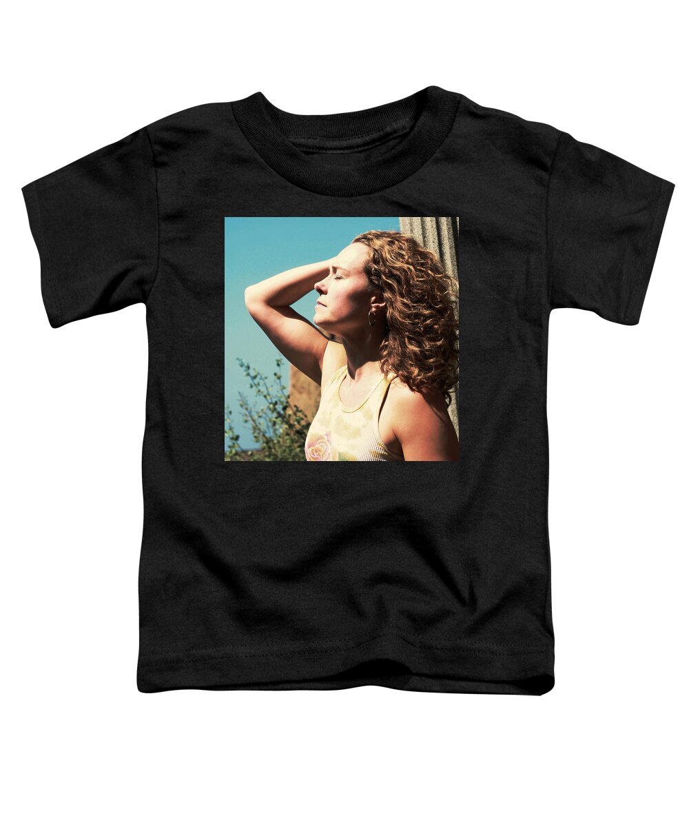 Woman Toddler T-Shirt featuring the photograph Into the Sun by Lorraine Devon Wilke