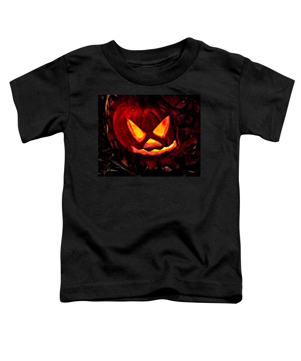 Halloween Toddler T-Shirt featuring the photograph Jack-O-Lantern by Christopher Holmes