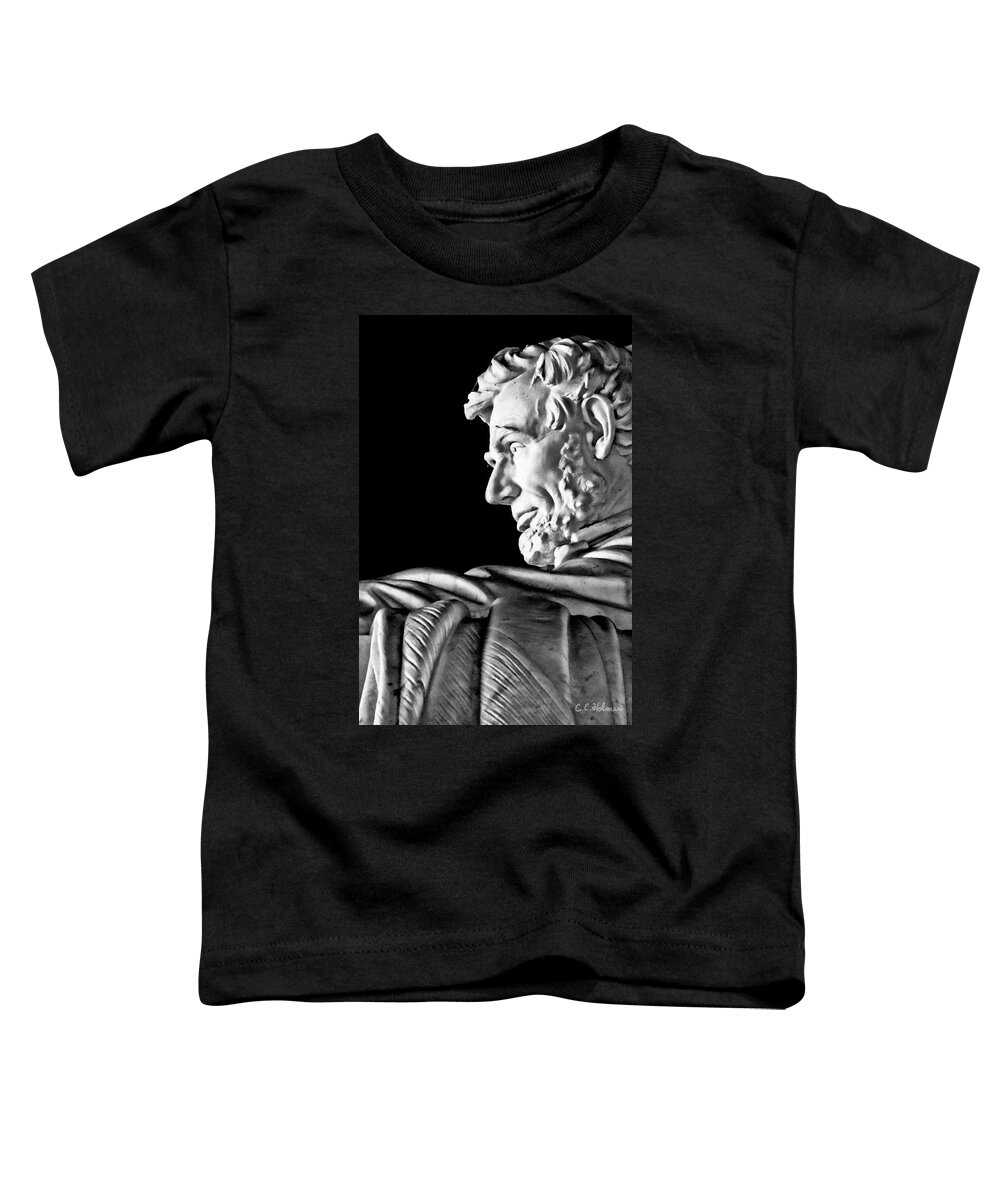 Abraham Lincoln Toddler T-Shirt featuring the photograph Lincoln Profile by Christopher Holmes