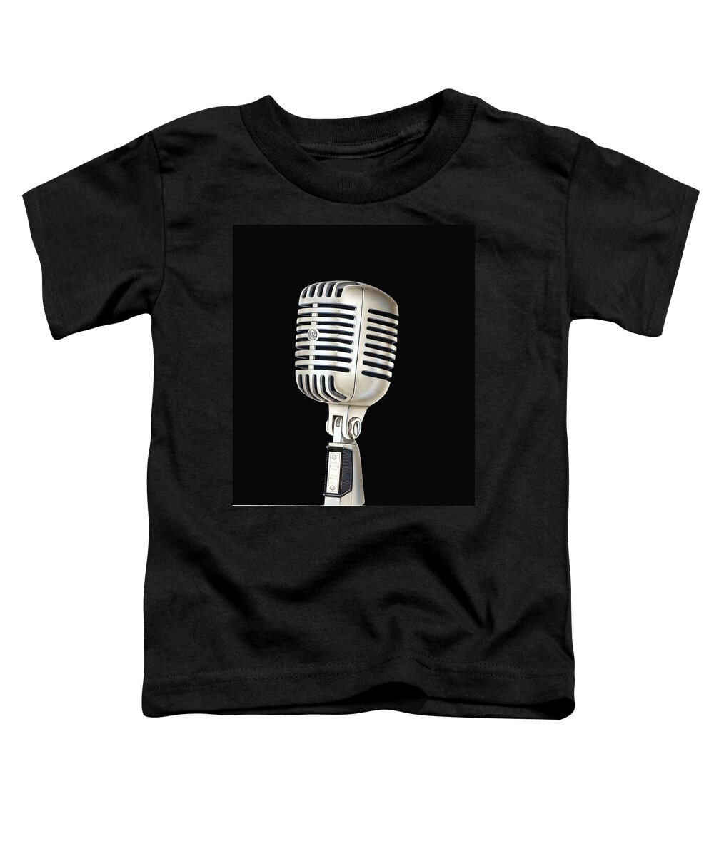Microphone Toddler T-Shirt featuring the painting Microphone for Riz by Snake Jagger