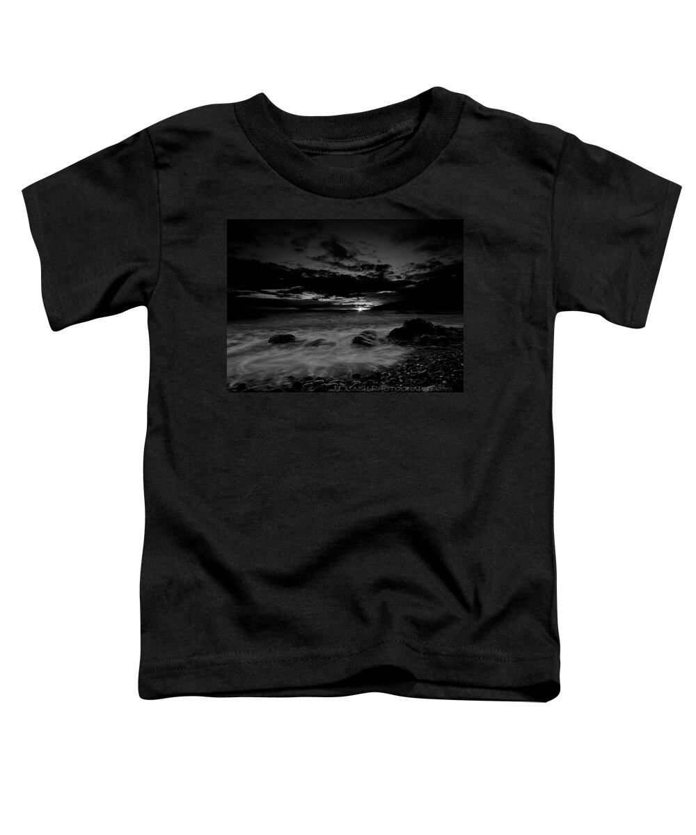 Monochrome Toddler T-Shirt featuring the photograph Monochrome sunset by B Cash