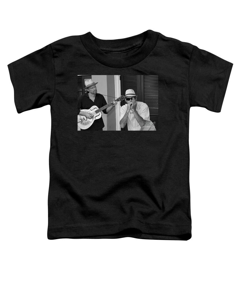 Street Musicians Toddler T-Shirt featuring the photograph Music to my Ears by Leslie Leda