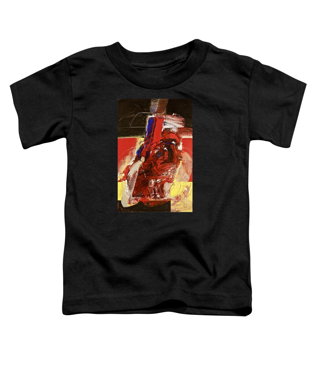 Abstract Paintings Toddler T-Shirt featuring the painting My Ism Aneurysm by Cliff Spohn