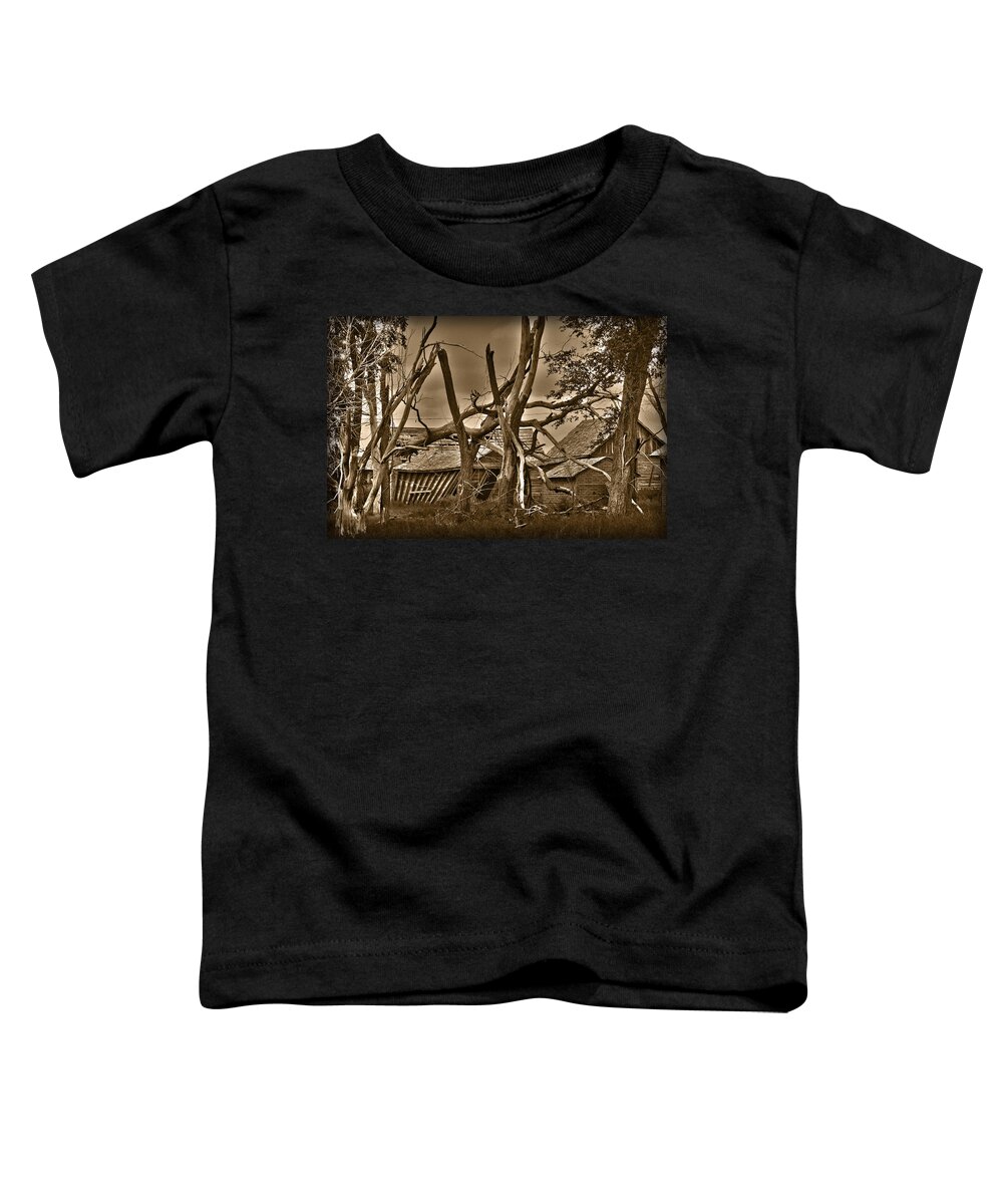 Old Toddler T-Shirt featuring the photograph Old Homestead by Shane Bechler