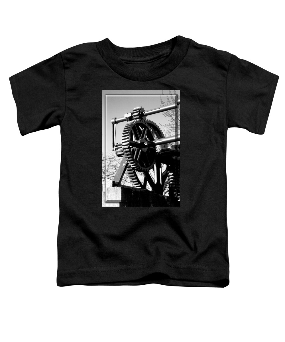 Gears Toddler T-Shirt featuring the photograph Outer Workings by Greg Fortier