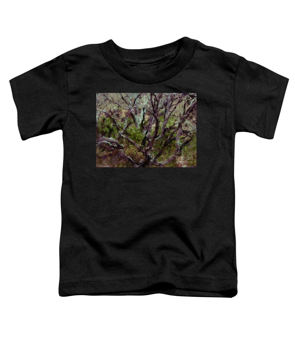 Tree Toddler T-Shirt featuring the painting Painted Tree by Julie Lueders 
