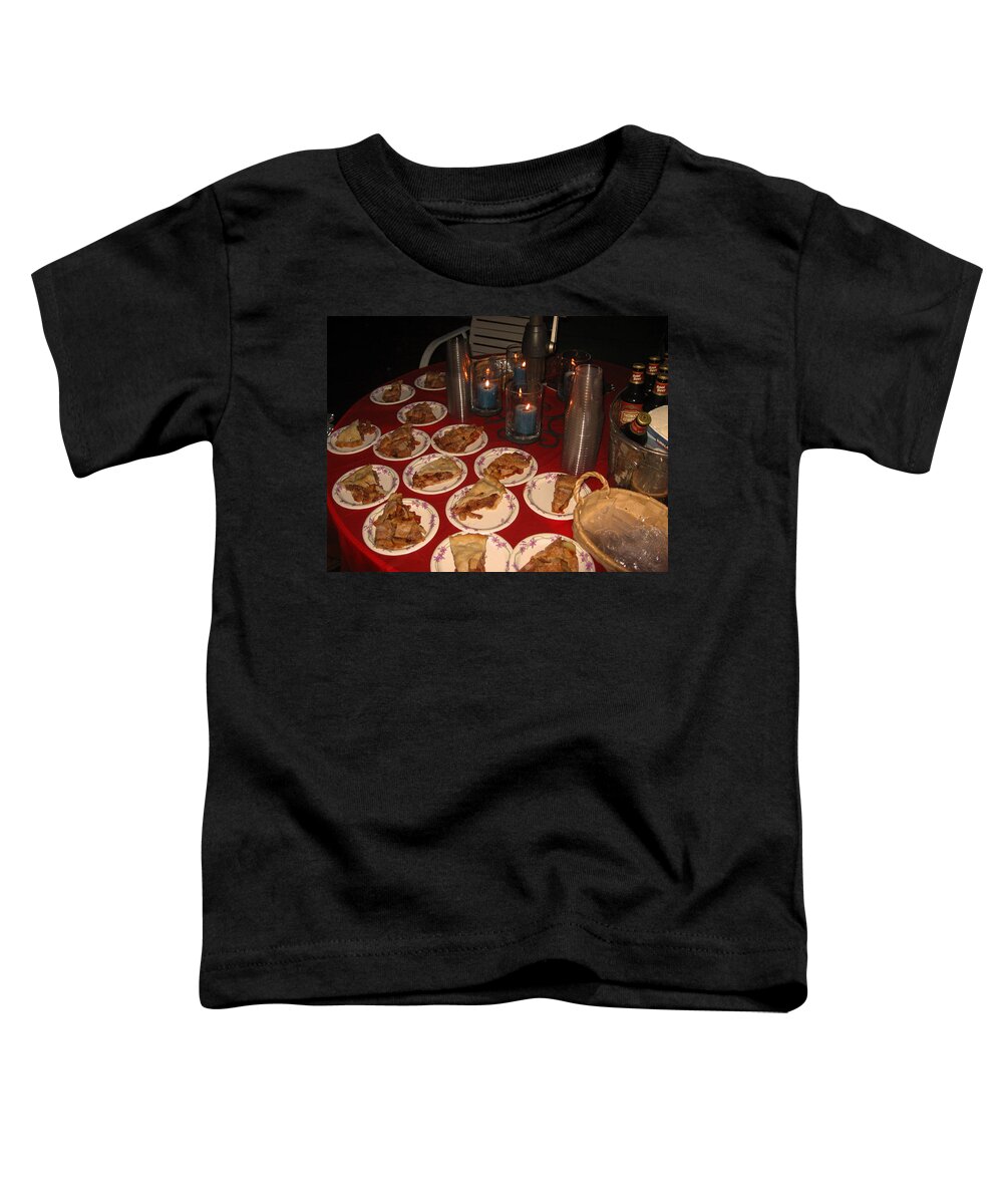 Plates Of Pie Toddler T-Shirt featuring the photograph Pieces of PIE by Kym Backland