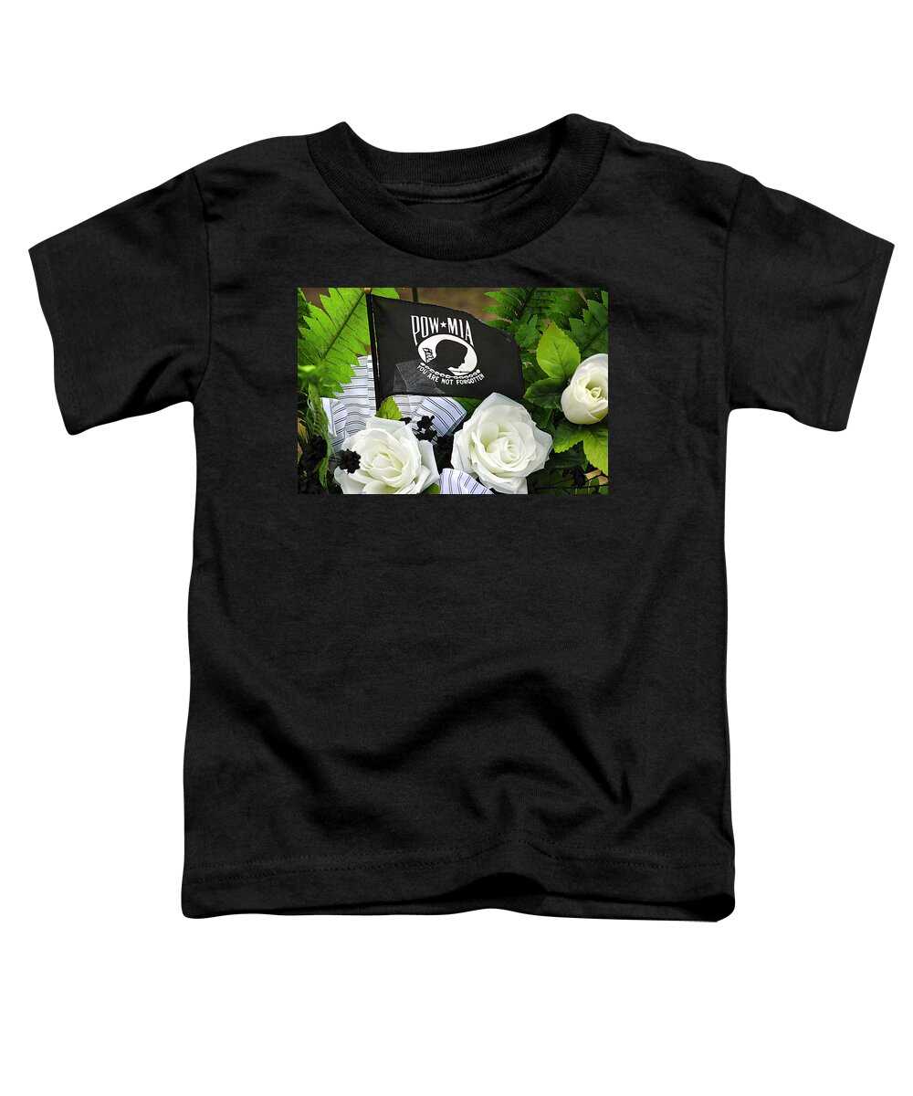 Pow-mia Toddler T-Shirt featuring the photograph Pow-mia by Carolyn Marshall