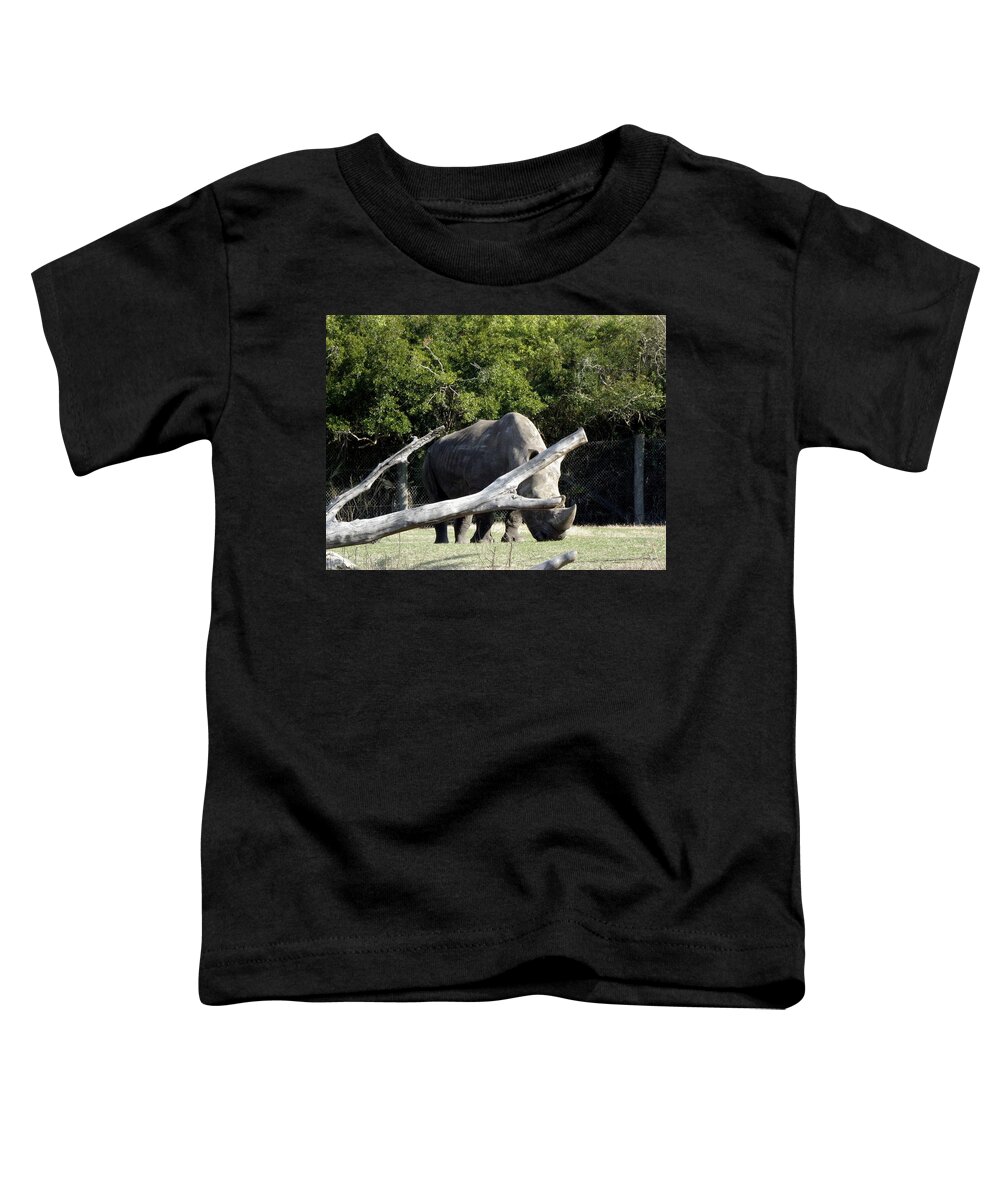 Rhinoceros Toddler T-Shirt featuring the photograph Rhino by Kim Galluzzo