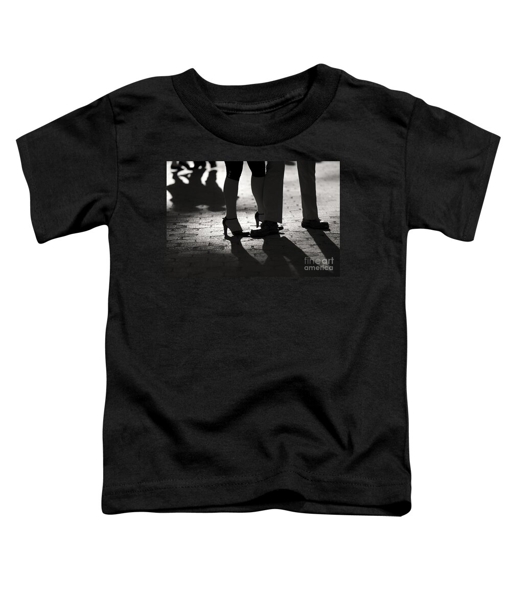 Tango Toddler T-Shirt featuring the photograph Shadows of Tango by Leslie Leda