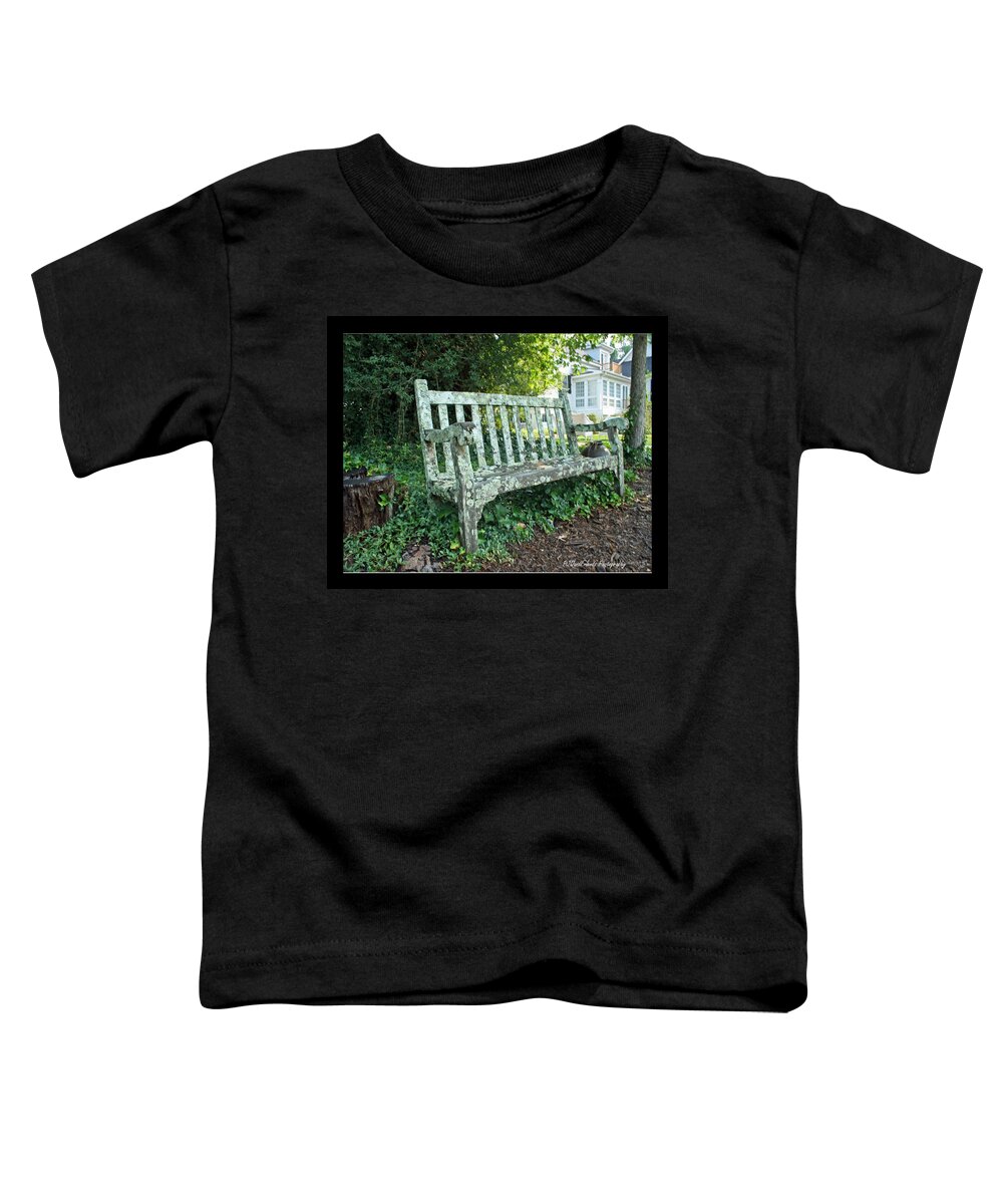 Landscape Toddler T-Shirt featuring the photograph 'Sit-a-Spell' by PJQandFriends Photography