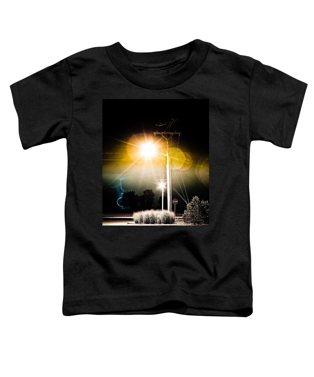 Lightning Bolt Pictures Toddler T-Shirt featuring the photograph Stop IT by James BO Insogna