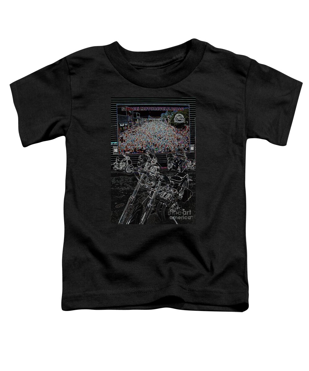 Motorcycle Toddler T-Shirt featuring the photograph Stugis Motorcycle Rally by Anthony Wilkening