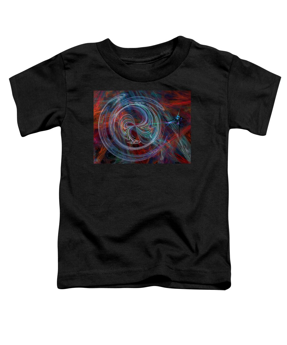 Abstract Toddler T-Shirt featuring the digital art The Spark of Life by Rod Johnson