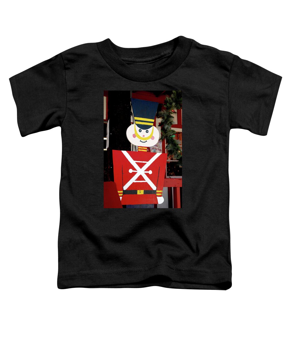 Christmas Toddler T-Shirt featuring the photograph Toy Soldier Christmas in Virginia City by LeeAnn McLaneGoetz McLaneGoetzStudioLLCcom