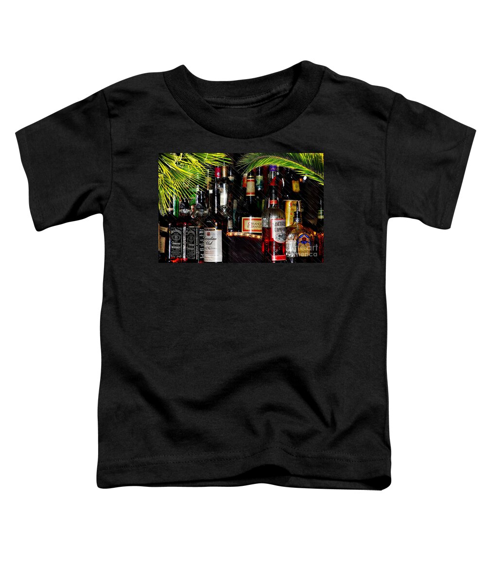 Tropical .licquor Toddler T-Shirt featuring the photograph Tropical Bar by Elaine Manley