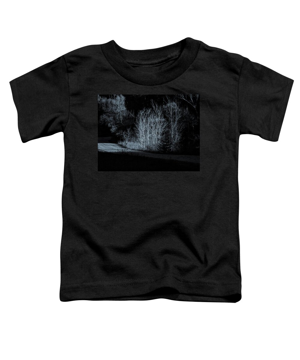Autumn Toddler T-Shirt featuring the photograph Warming Light On An Autumn Morning by Thomas Young