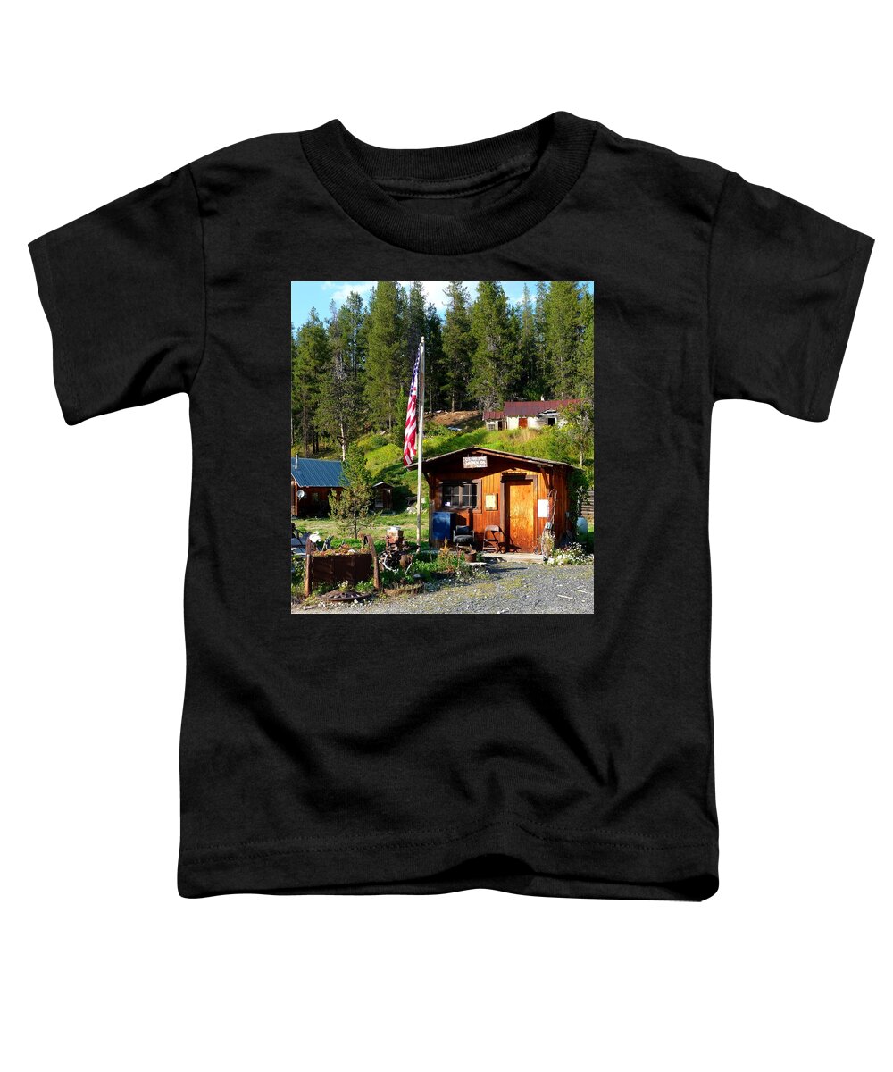 Landscape Toddler T-Shirt featuring the photograph Warren Idaho Post Office by Jo Sheehan