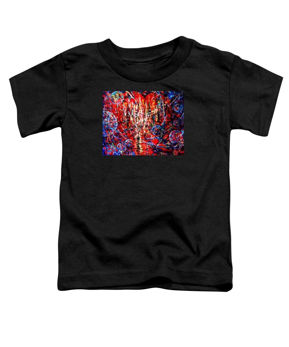 Contemporary Impressionism Toddler T-Shirt featuring the painting City Of Light by Helen Kagan