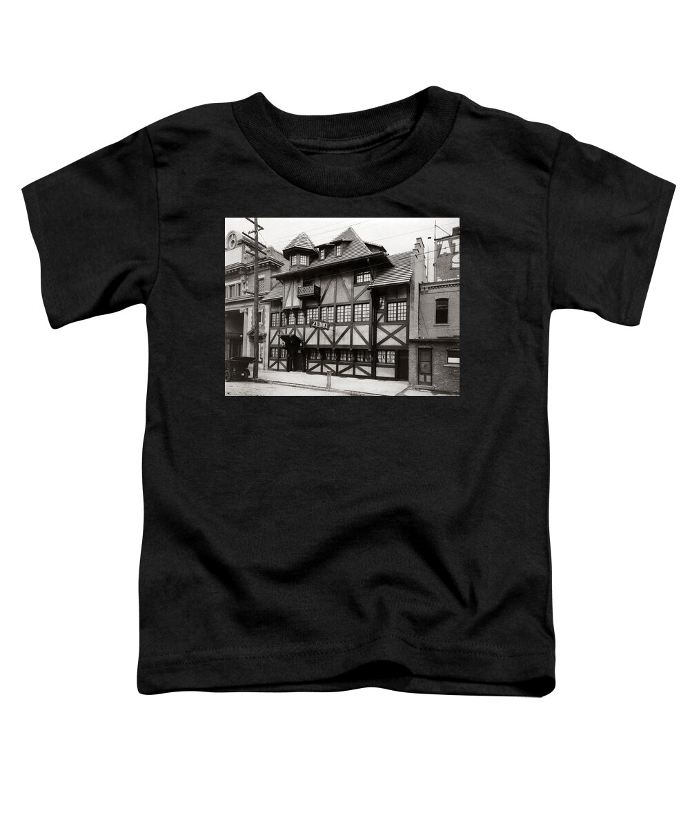 Scranton Toddler T-Shirt featuring the photograph Scranton PA Zenke's Alt Heidelberg Restaurant early 1900s by Arthur Miller