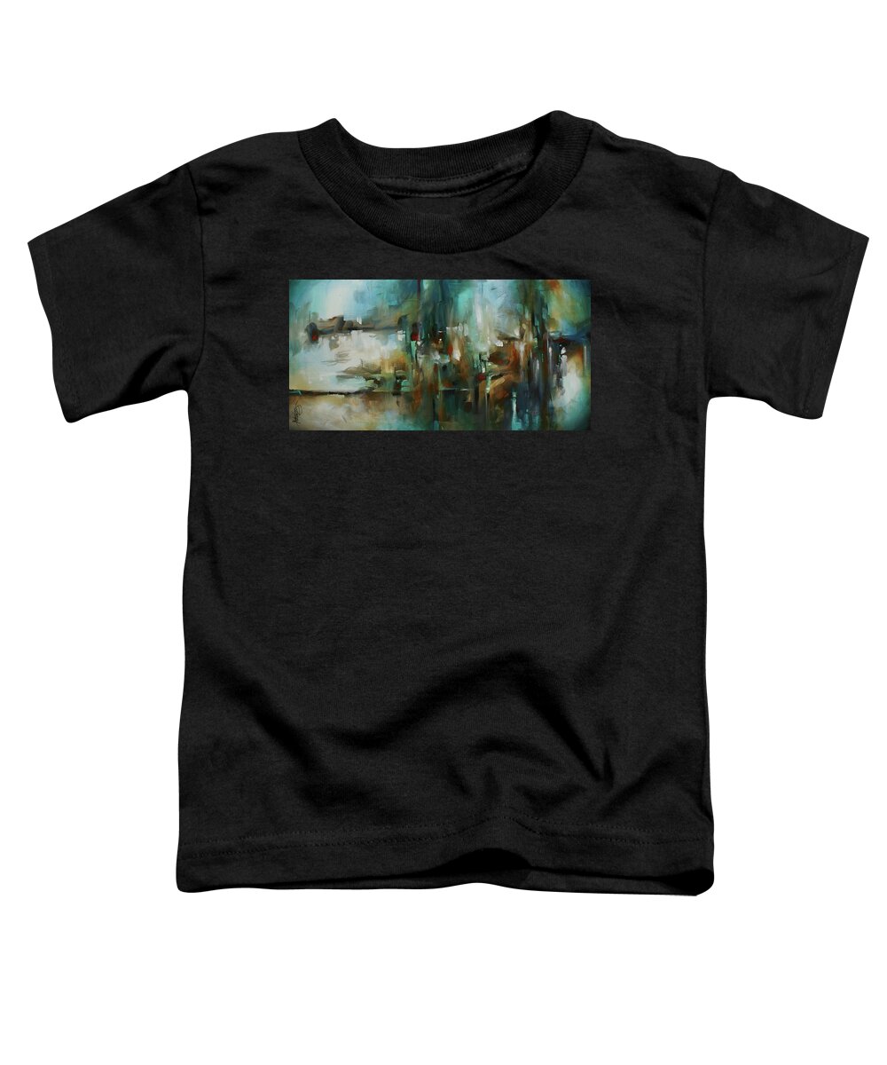 Abstract Toddler T-Shirt featuring the painting ' Standing Alone ' by Michael Lang
