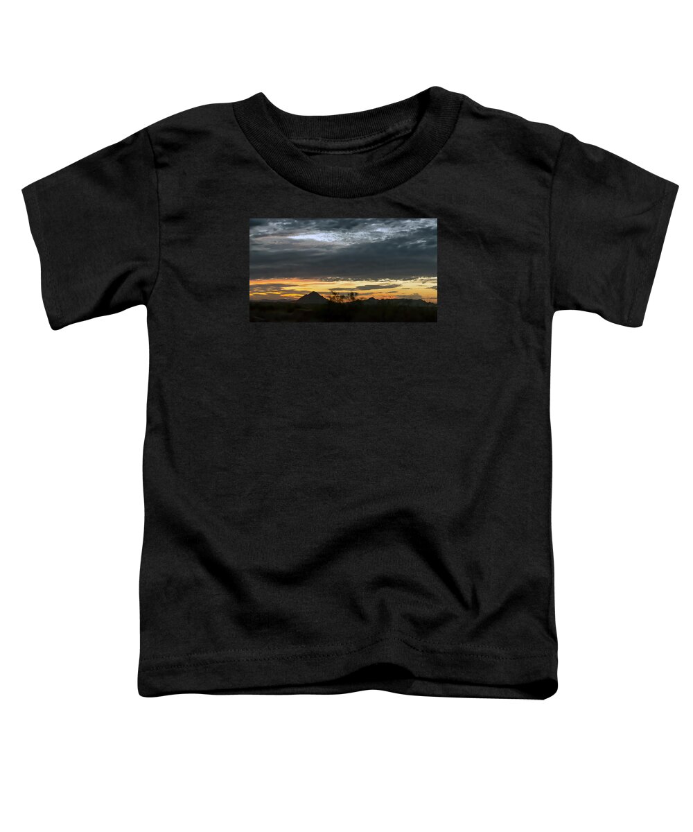 Sunset Toddler T-Shirt featuring the photograph Mesa Arizona Sunset by Tam Ryan