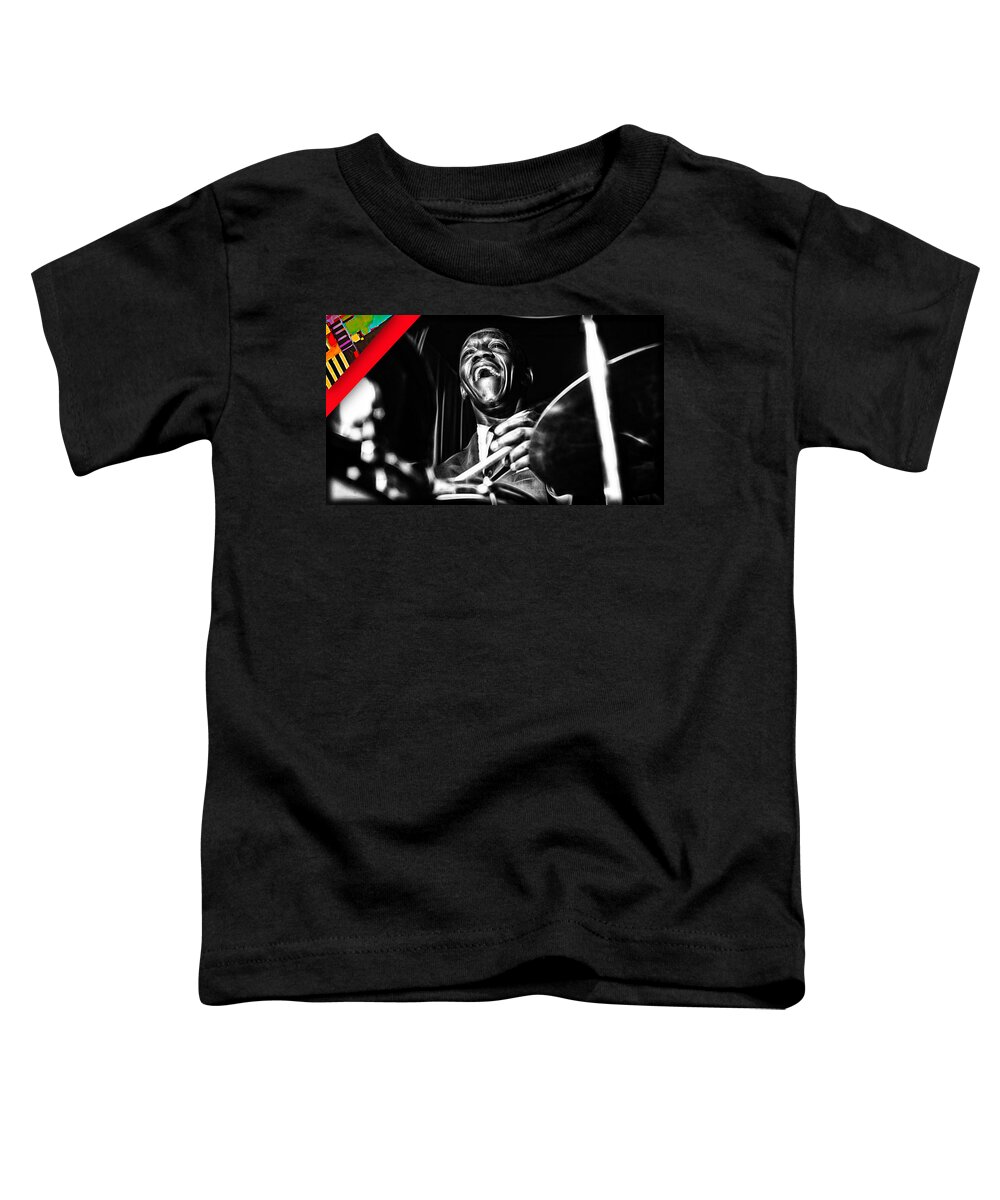 Art Blakey Toddler T-Shirt featuring the mixed media Art Blakey Collection #3 by Marvin Blaine